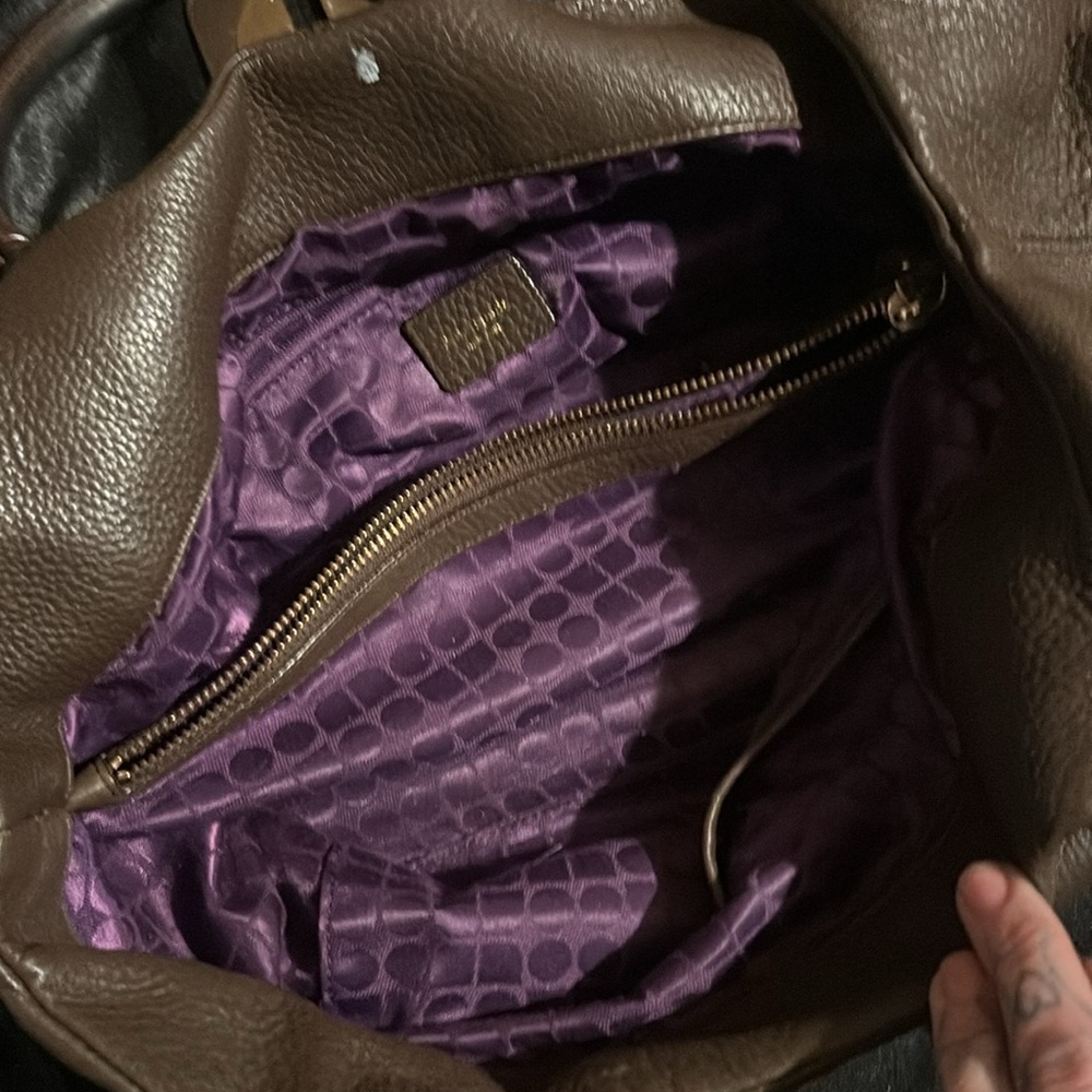 Brown leather Kate spade shoulder bag